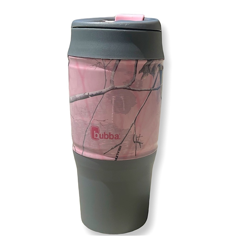 BUBBA Realtree 💖 18 oz 🌷 PINK CAMO CAMPING COFFEE MUG ☕️❤️